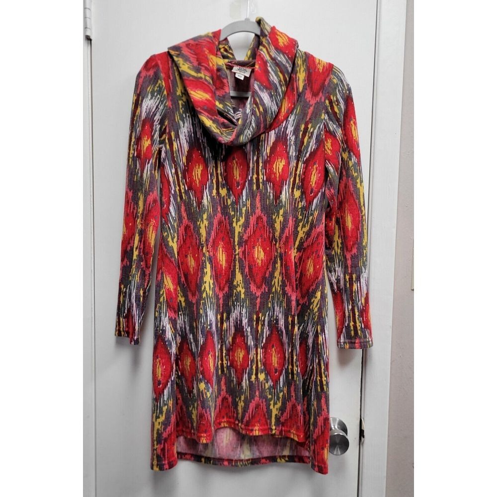 Ivy Jane Aztec Print Cowl Neck Dress‎ Size XS